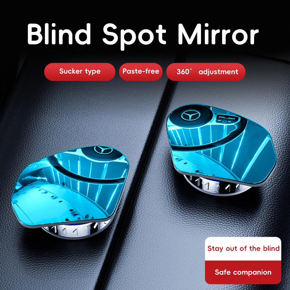 2 шт. Автомобильное зеркало заднего вида для слепых зон, регулируемое на 360 градусов, безрамное зеркало HD, широкоугольные вспомогательные зеркала заднего вида