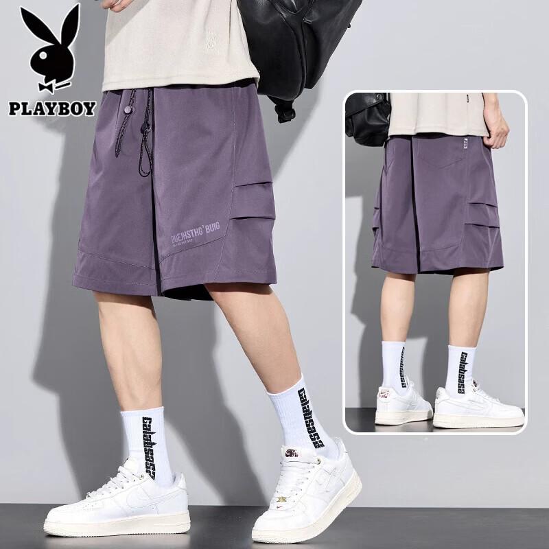 PLAYBOY Мужские шорты-карго из ледяного шелка
