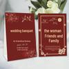 Custom Double-Sided Creative Chinese Wedding Table Place Card