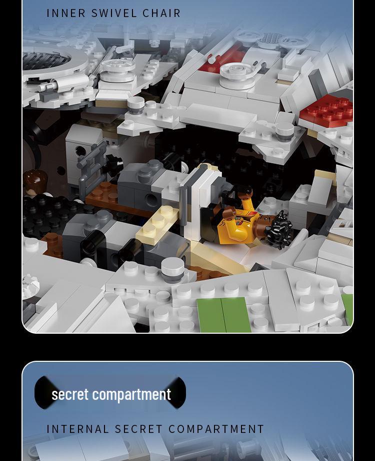 Совместимый LEGO Ultimate Сокол Тысячелетия Серия Звездные Войны Набор Строительных Блоков Высокой Сложности