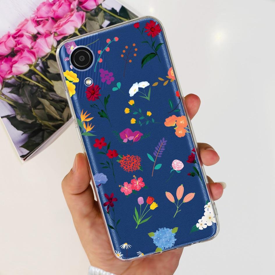 For Cover Samsung Galaxy A03 Core Phone Case Stylish Flower Butterfly Soft Silicone Clear Cover For Samsung A03 Core A032F Coque