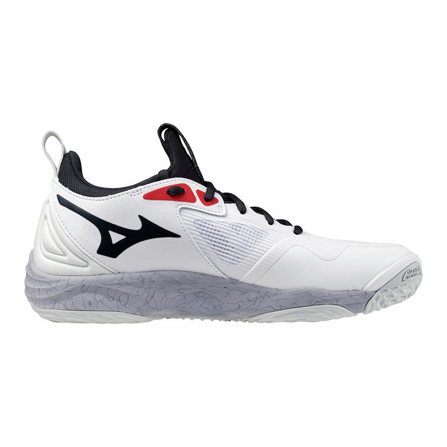 Mizuno Волейбольные кроссовки Белые Красные и Черные Унисекс V1GA231296