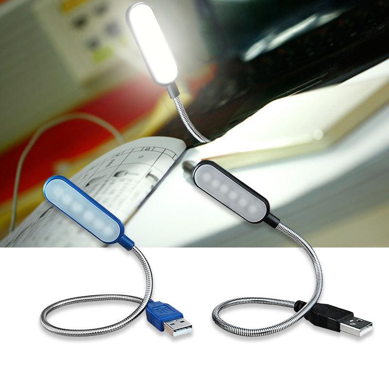 USB LED ночник для ноутбука - Теплый белый, Защита глаз, Портативный для дома и учебы
