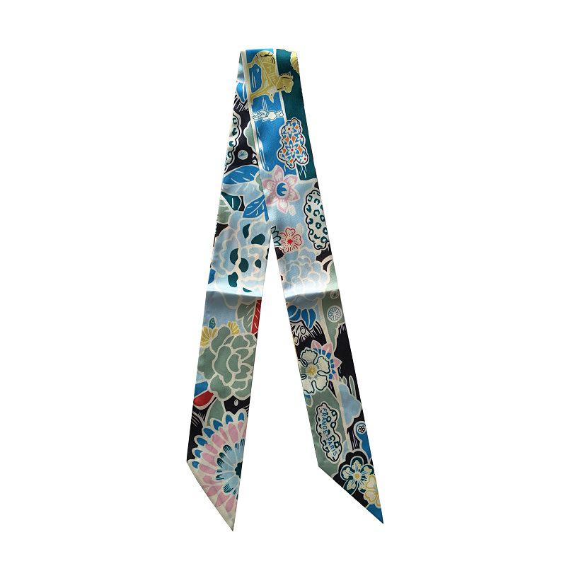 2024 Silk Twilly Scarf: Stylish Ribbon for Bag Handles & Hair