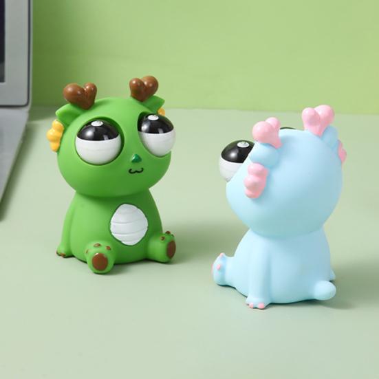 Мультяшный дракончик-сжиматель, мягкая игрушка-щипок, сногсшибательная игрушка-дракон, забавный взрыв глазного яблока