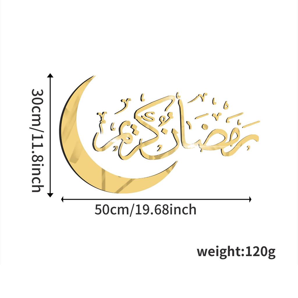 Мусульманский Ислам Ид Мубарак Рамадан Кристалл Зеркальные Наклейки Декор Наклейки На Стены