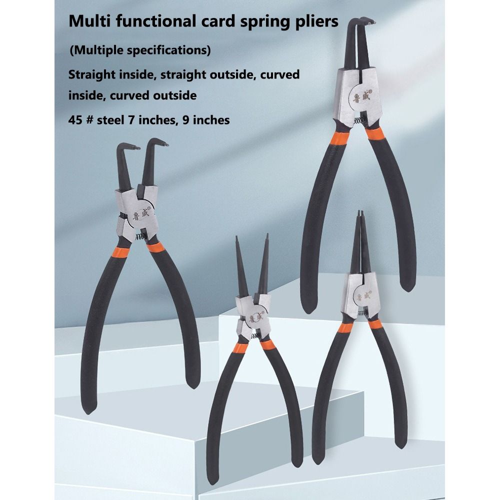 Hand Tool Snap Ring Pliers High Carbon Steel Snap Rings Puller Fishing Tool