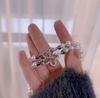 41+44CM Double-layer Leafless Collarbone Sweater Chain AAA Grade Silver Plated Trendy Freshwater Pearl Necklace Women Pearl