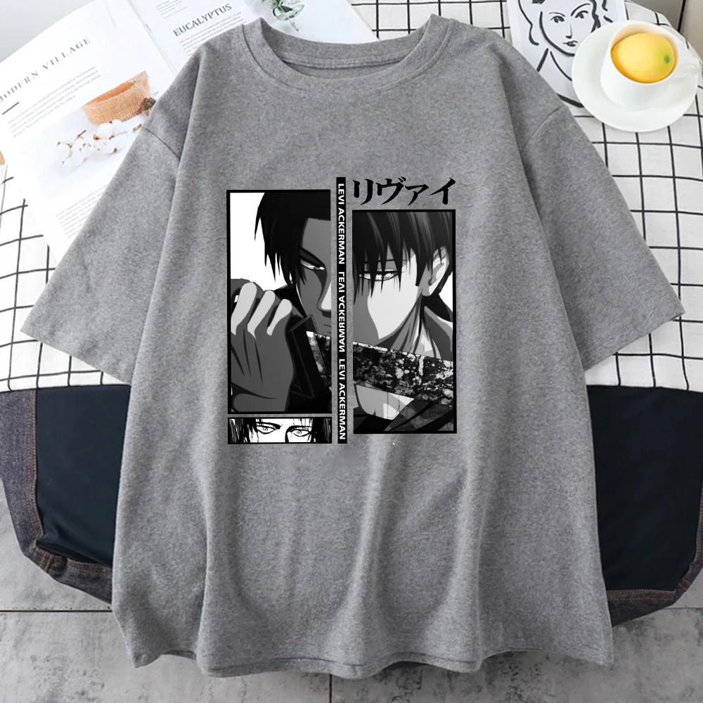 Harajuku Anime New Print T-shirt, Men's and Women's Loose T-shirt, Retro, Street Trend 100% Cotton Comfortable T-shirt