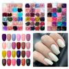 Накладные ногти Long Coffin 24 Color Full Cover Long Fake Nails Acrylic Fake Tips Solid Color Glossy Fake Nail