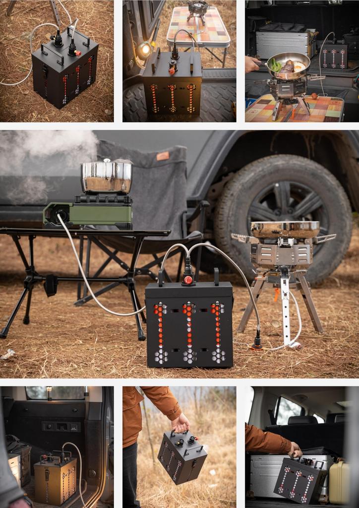 CAMPING MOON CB Газовый баллончик Газовая станция 6 баллонов Простая подача газа Газовый блок BKZ63