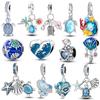 Медные Шармы Бусины Летние Океанские Подвески Ракушка Черепахи Для Женщин Браслет Ожерелье Ювелирное Изделие Подарок