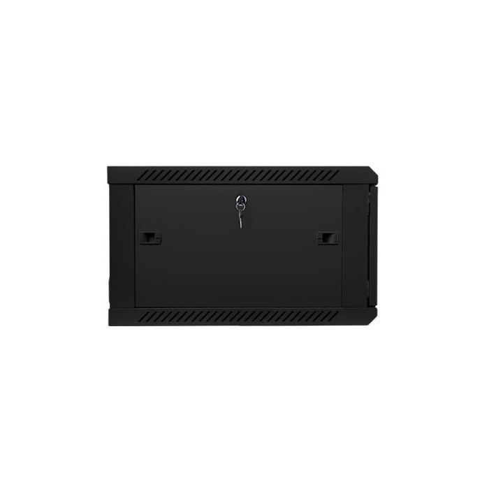 Bastidor de pared Lanberg WF01-6606-10B 6U 60kg IP20 cristal templado autoinstalable negro