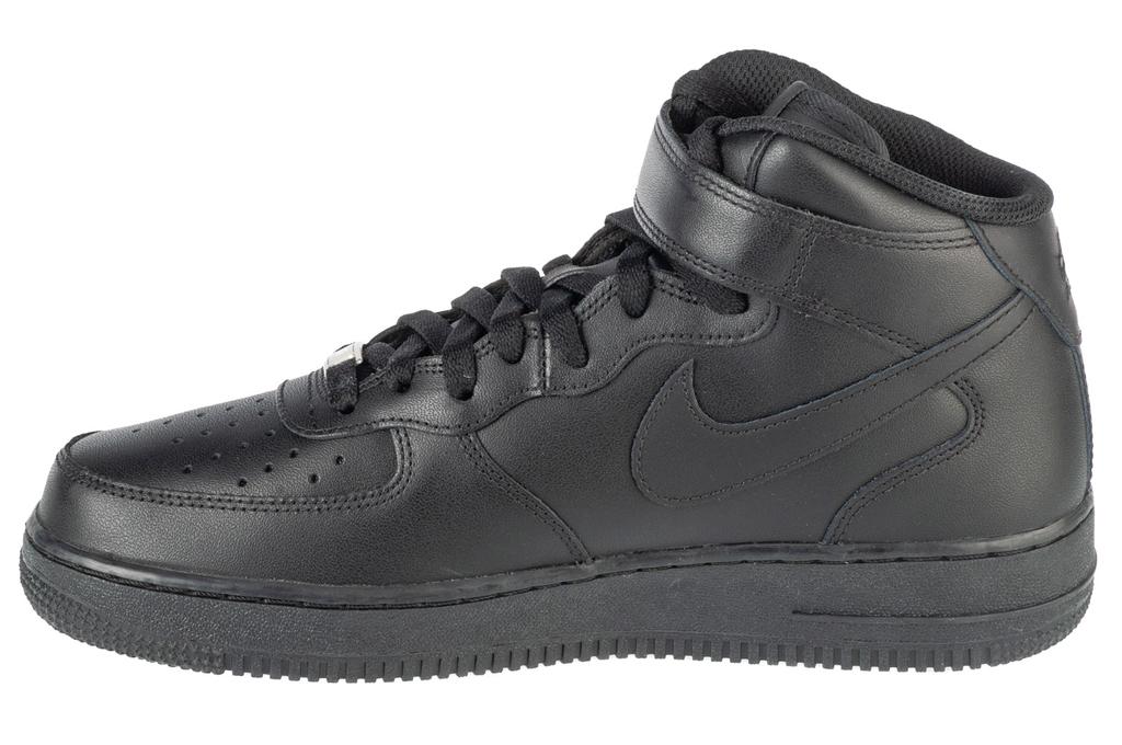 Nike Air Force 1 Mid 07, Mens Black Sneakers