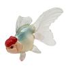Simulated Goldfish Figurine with Base Realistic Mini Fake Fish Statue Sculpture Plastic Ornament Fish Tank Aquarium Decoration