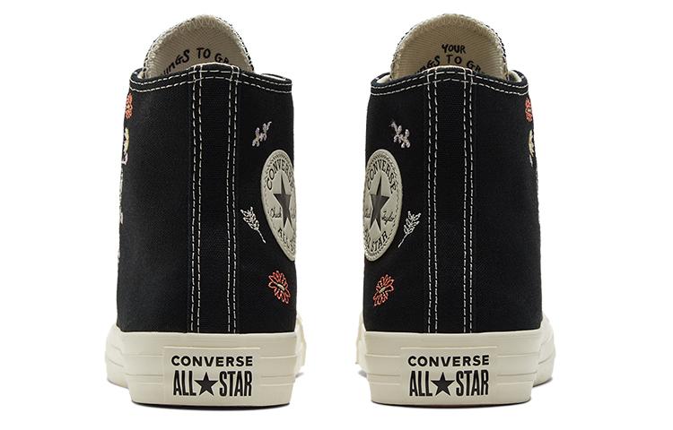 Кеды Chuck Taylor All Star Wmns Converse High 'Вышитые цветы - Черный' Женские A01585C