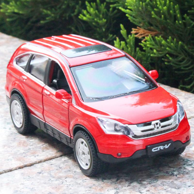 APK1 1:32 HONDA CRV SUV Alloy Car Model Diecast Metal Toy Vehicles Car Model High Simulation Sound and Light Collection Toy Gift