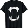 Halloween Horror Wolf Dog Vampire Teeth Costume T-Shirt