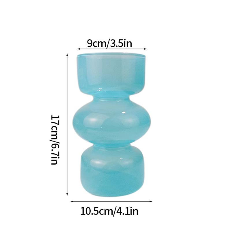 Ins Цветочная стеклянная ваза Креативный гидропонный террариум Растения Стеклянные вазы Цветочный горшок Цветочная композиция Контейнер Домашнее украшение