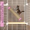 Rotatable Hanging Cage Scratcher Replaceable Cage Mounted Scratching Pole  Cage Parts
