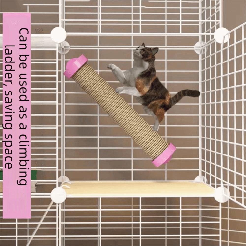 Rotatable Hanging Cage Scratcher Replaceable Cage Mounted Scratching Pole Cage Parts
