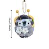 Cartoon Penguin Plush Keychain Lucky Koi Little Duck Animal Penguin Stuffed Toys Bread Bee Soft Doll Pendant Couple Keyrings