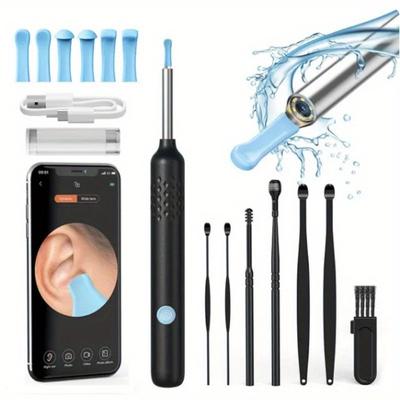 Визуальный очиститель ушей с камерой Отоскоп для удаления ушной серы USB-зарядка 8-мегапиксельный инструмент для эндоскопа Earpick Мини-камера Набор инструментов для ухода за здоровьем