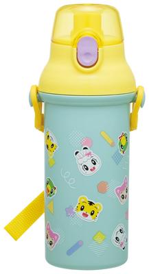 Бутылка для питья Skater Direct Drinking Water Dishwasher, изготовленная в Shimajiro POP, детская, пластиковая, 480 мл, открывается нажатием одной кнопки, безопасная, Япония, дизайн, PSB5SAN-A