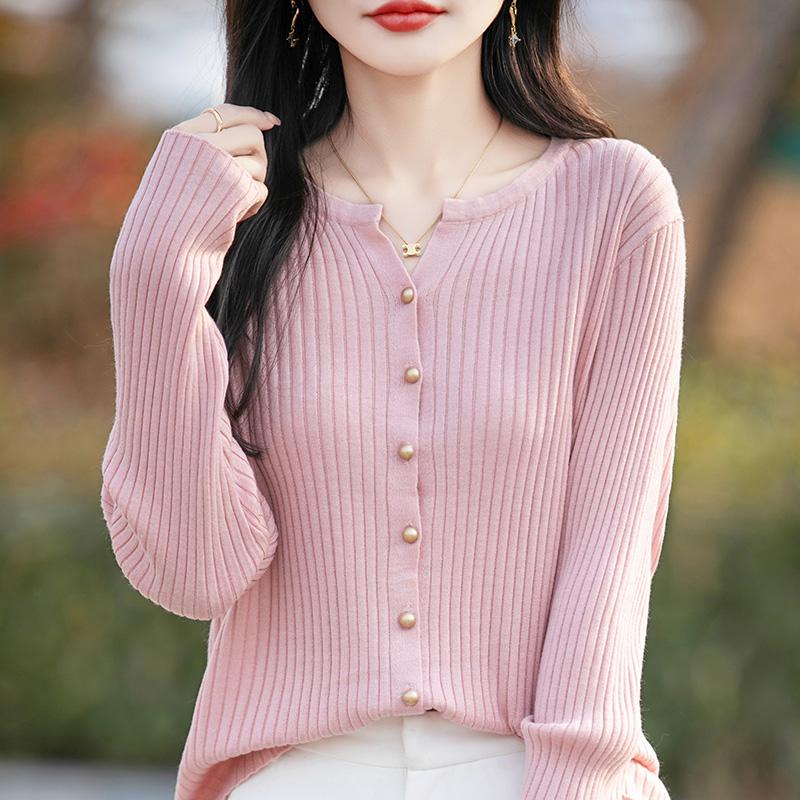 Женский легкий кардиган из 50% шерсти и 50% шелка Mulberry — универсальный трикотаж на все 4 сезона для комфорта и стиля в любое время года