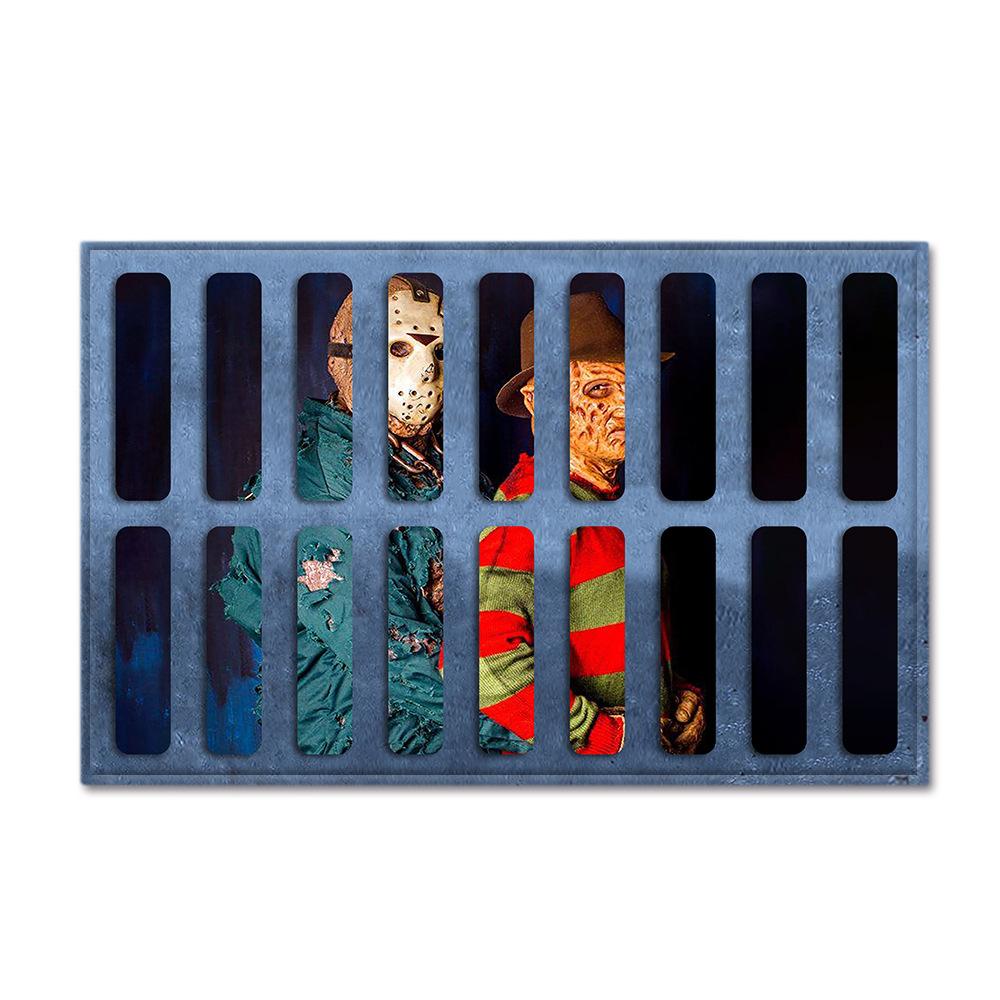 Hot Sale Halloween Series Manhole Clown 3D Thriller Grimace Non-Slip Floor Mat Bathroom Door Mat Factory