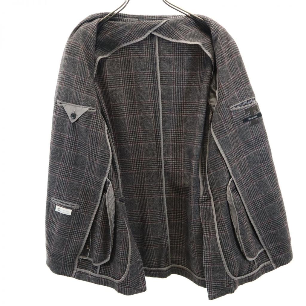 TAGLIATORE сделано в Италии Твидовый пиджак в клетку 50 Серый Мужской Б/У