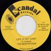 7-дюймовая пластинка MEDITATIONS Life Is Not Easy AC107 candal Records US Reggae Ska Dub Б/у