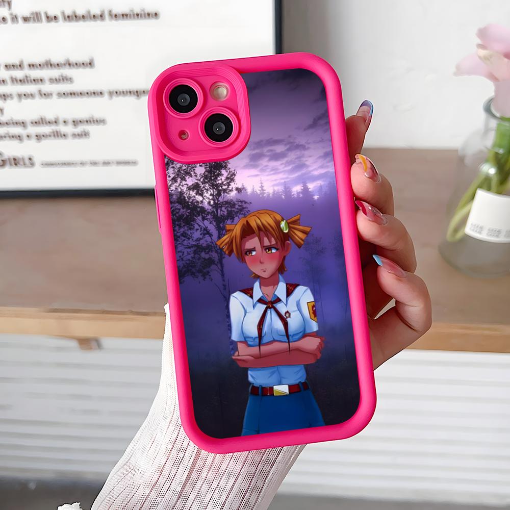 Вечное Лето Алиса Утолщенный ТПУ Чехол для Мобильного Телефона для iPhone 17 16 15 14 13 12 11 Air Pro Max Plus Цветной Чехол