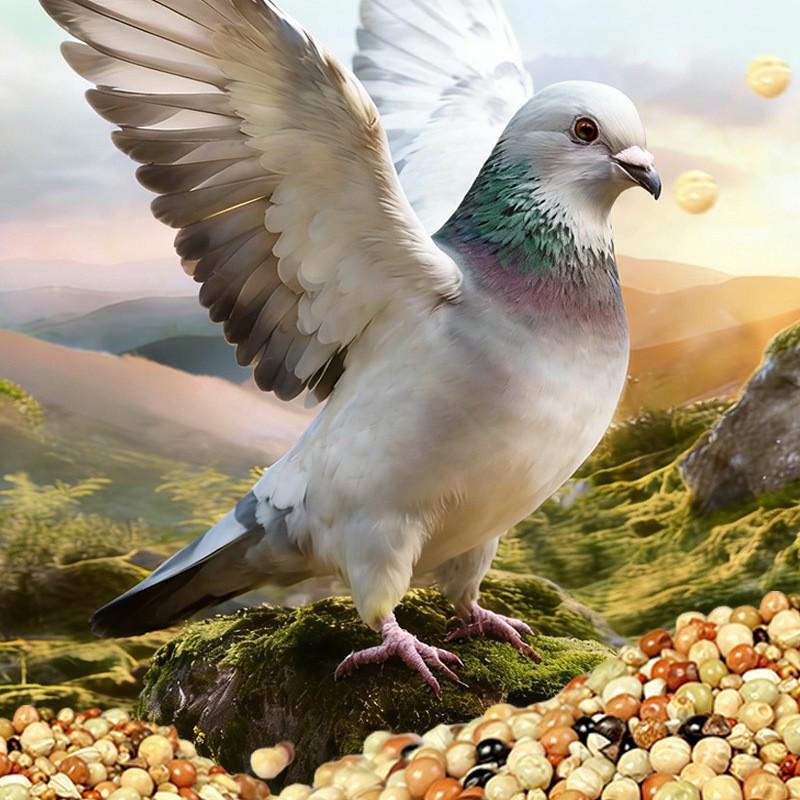 50 Jin Nutritional Pigeon Feed: Suitable for Homing, Fancy, Meat, Young, and Adult Pigeons