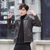 Winter Fleece Thickened Leather Jacket Men's Lapel Large Size Fur Jacket Sweater Integrated Men's Jacket