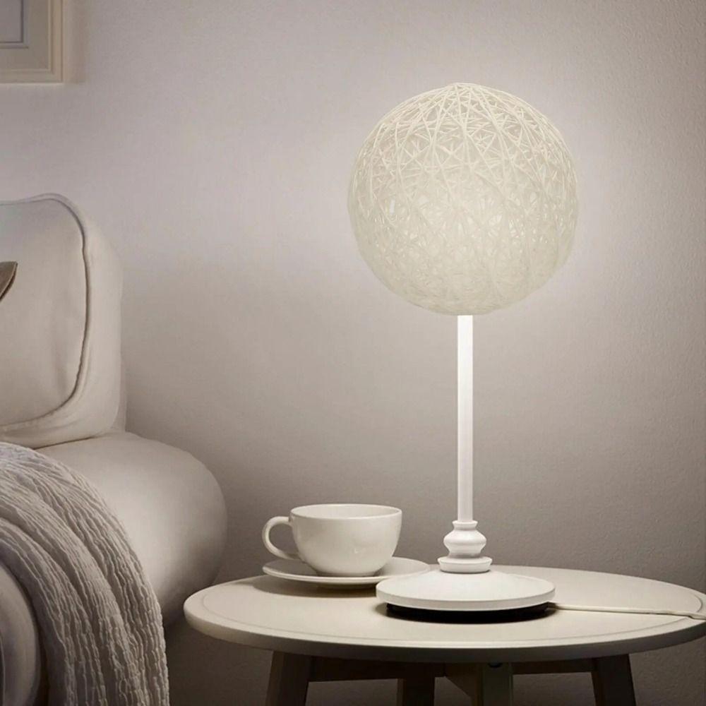 Weaving Vine Ball Lampshade Round Lamp Cover Pastoral Style Pendant Light Shade  Living Room