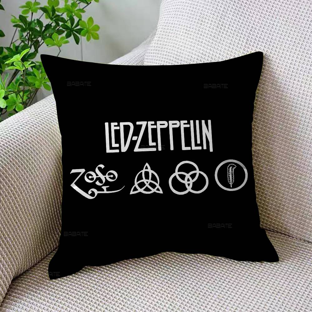 Классическая наволочка с логотипом группы Led Zeppelin для спальни, комнаты и дивана в гостиной, декоративная наволочка для подушки