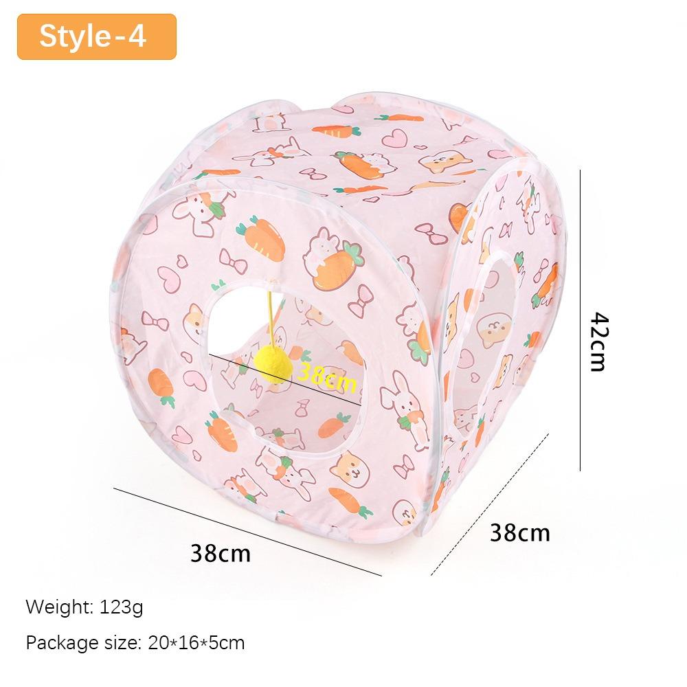 Складное кошачье гнездо Полиэстер+Стальная проволока Игрушка для питомца для веселой игры Веселый кошачий туннель Труба Кот