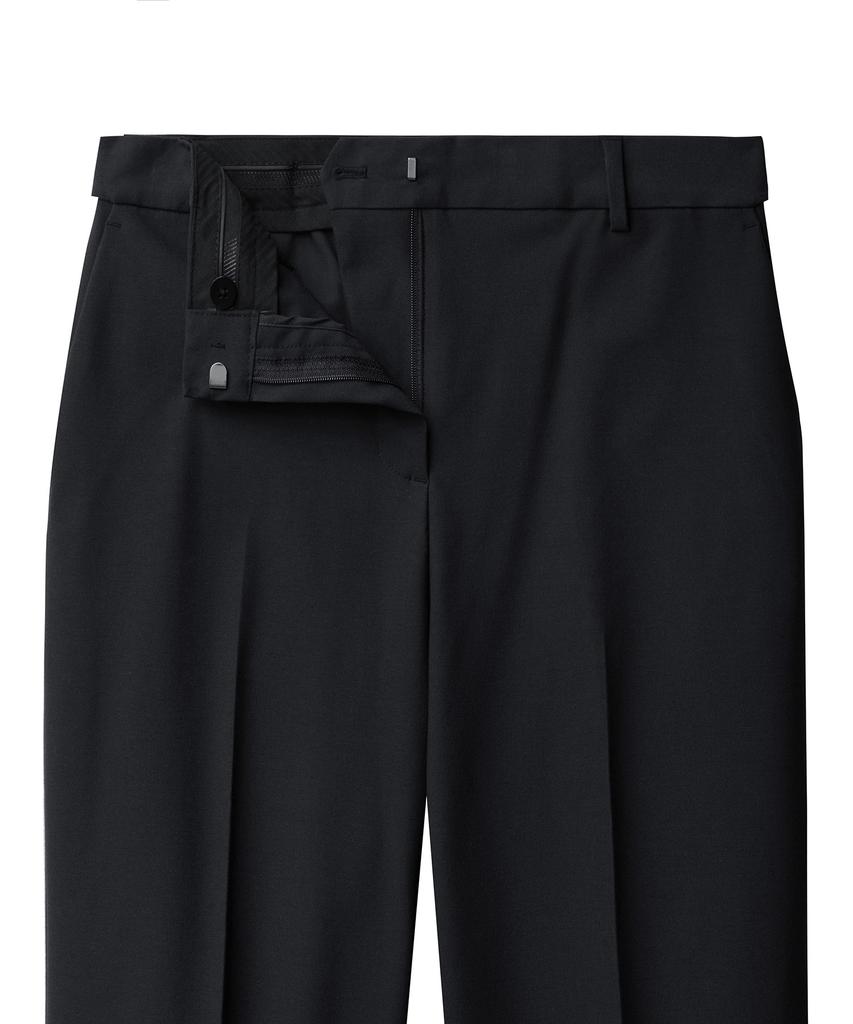 MUSINSA STANDARD WOMAN Women'S Flare Slit Hidden Banding Slacks [Black]