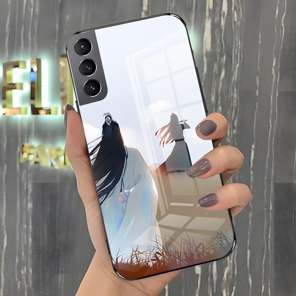 Чехол для телефона Mo Dao Zu Shi для Samsung A25 A13 A33 5G A54 A36 A35 A56 A52 A14 Ударопрочная стеклянная крышка