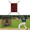 Strike Zone Target Net, Pitching Net with Zone, 9 Pocket Pad for Baseball