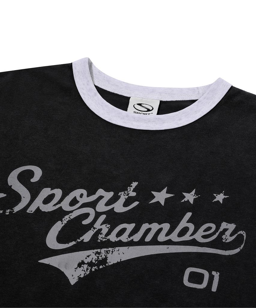 Футболка SPORT CHAMBER Sc с активным логотипом (черный)
