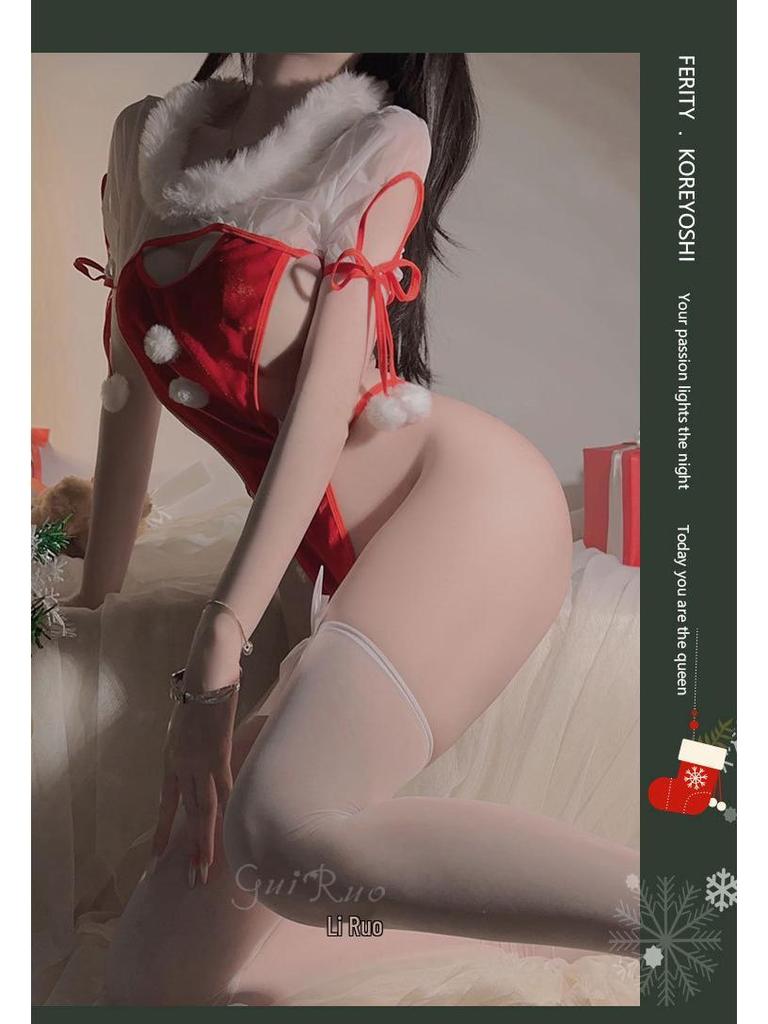 Соблазнительный бархатный сетчатый боди с открытой промежностью для женщин