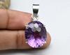 Ювелирные изделия с подвесками из натурального аметиста 10,05 карата | Кулон из стерлингового серебра 925 пробы для нее