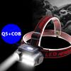 XP-G Q5 COB светодиодная фара для рыбалки, перезаряжаемая батарея 18650, налобный фонарь, лампа для кемпинга