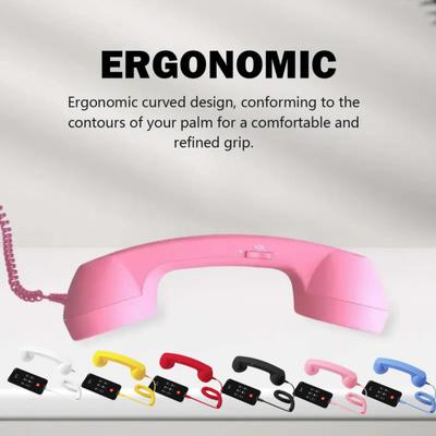 Ретро телефонная трубка Type-C, проводная телефонная трубка для мобильного телефона, винтажная проводная подключаемая трубка 1 м