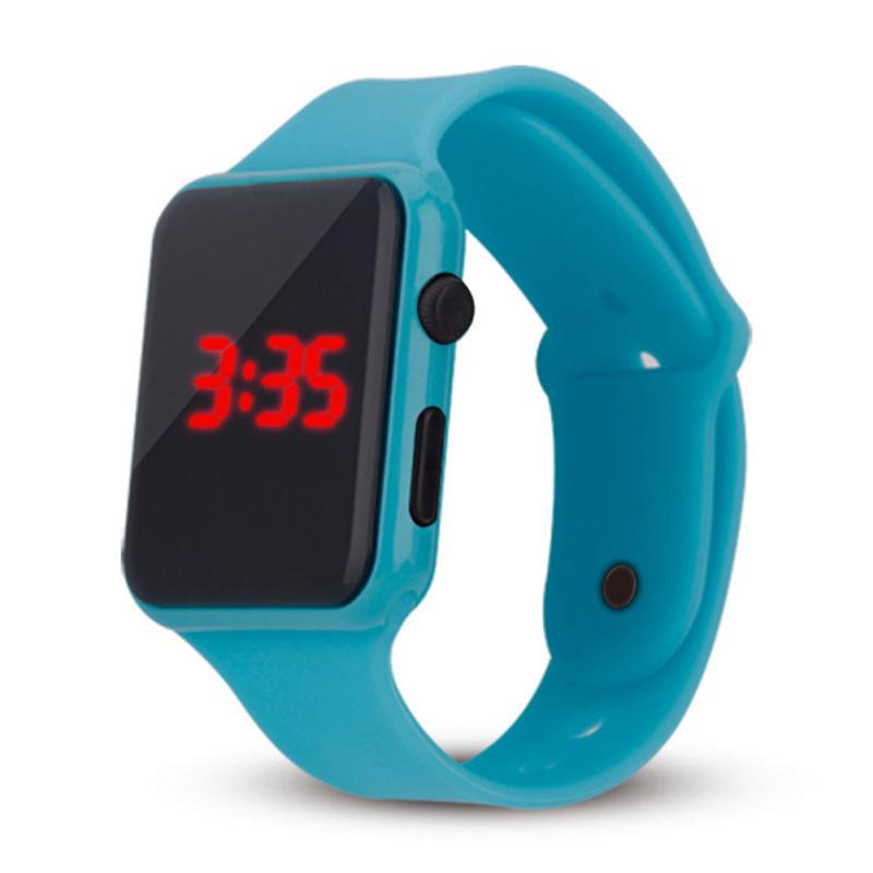 Электрические светодиодные наручные часы с силиконовым ремешком и цифровым дисплеем, подарки для мальчиков и девочек