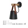 110-240V Indoor LED Wall Light Wood Sconce Lamp for Bedroom Lving Room Corridor Black
