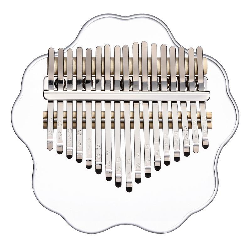 Кристальная Thumb Piano 17 тонов Калимба Акриловая Thumb Piano Пальцевое пианино Музыкальные инструменты