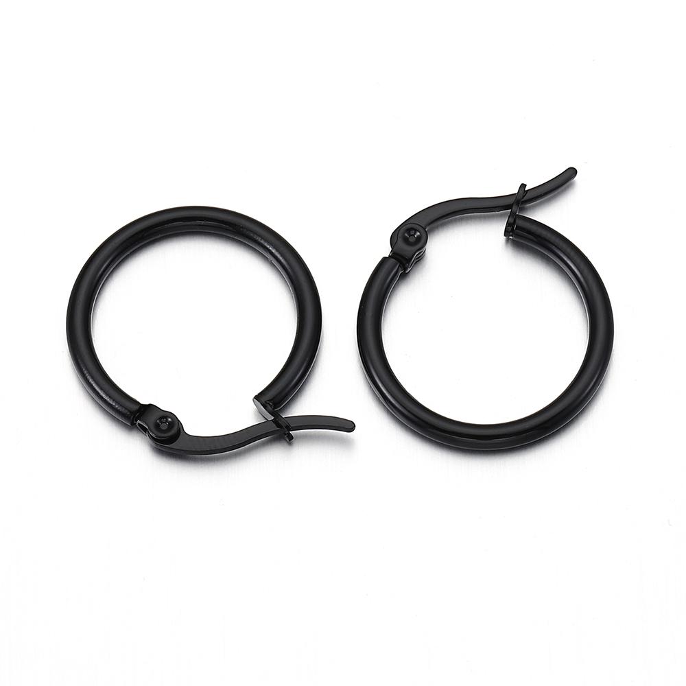 10pcs 15 20 25 40mm Earring Hooks Base Ear Ring 316L Stainless Steel Open Hoop Earrings Circle for Jewelry Making DIY Components